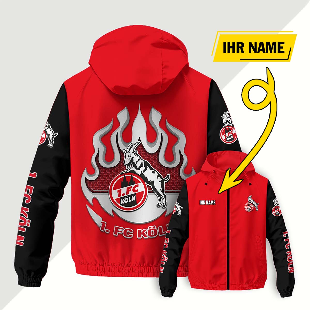 FC Köln Windjacke - KOE Windbreaker – Bild 4