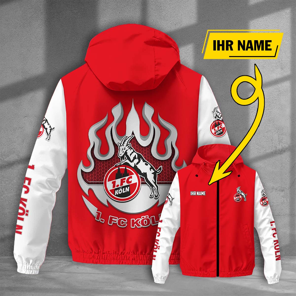 FC Köln Windjacke - KOE Windbreaker – Bild 5