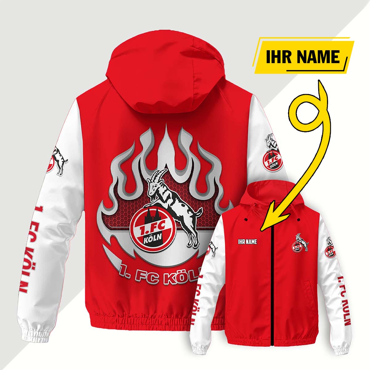 FC Köln Windjacke - KOE Windbreaker – Bild 8