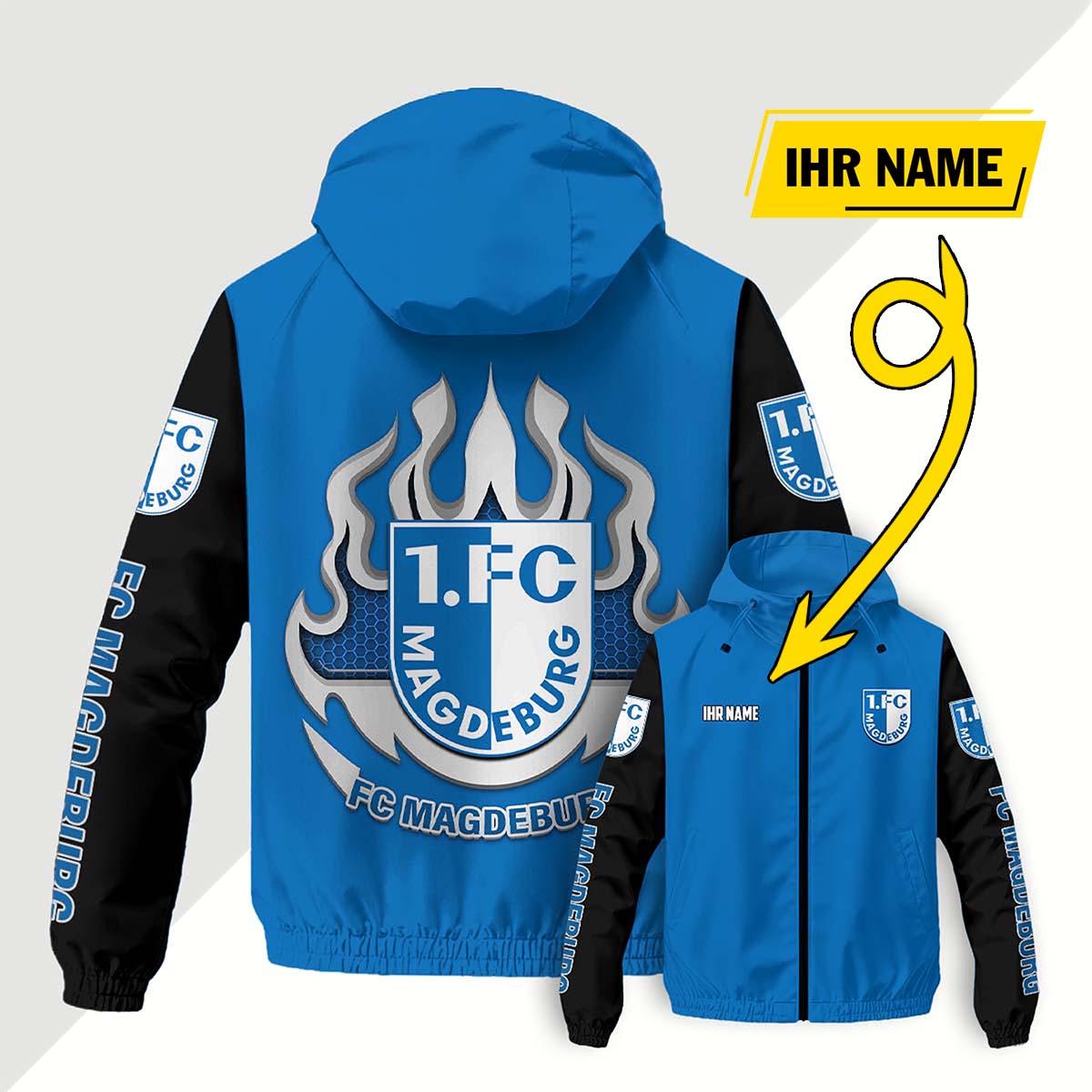 FC Magdeburg Windjacke - FCM Windbreaker – Bild 4