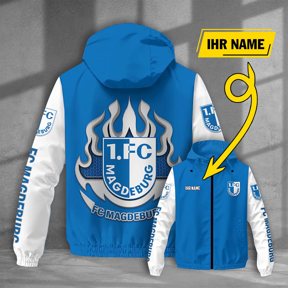 FC Magdeburg Windjacke - FCM Windbreaker – Bild 5