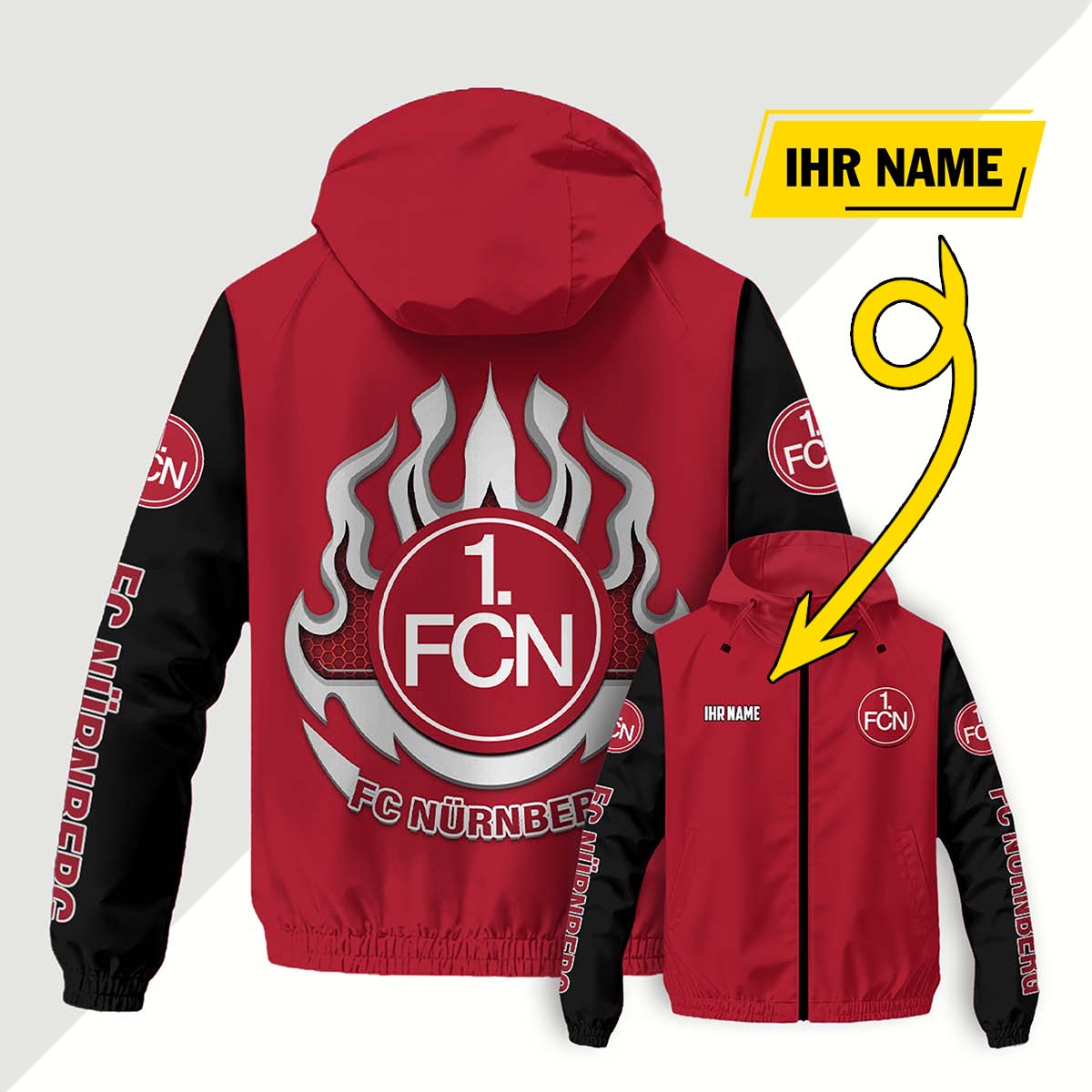 FC Nürnberg Windjacke - FCN Windbreaker – Bild 4
