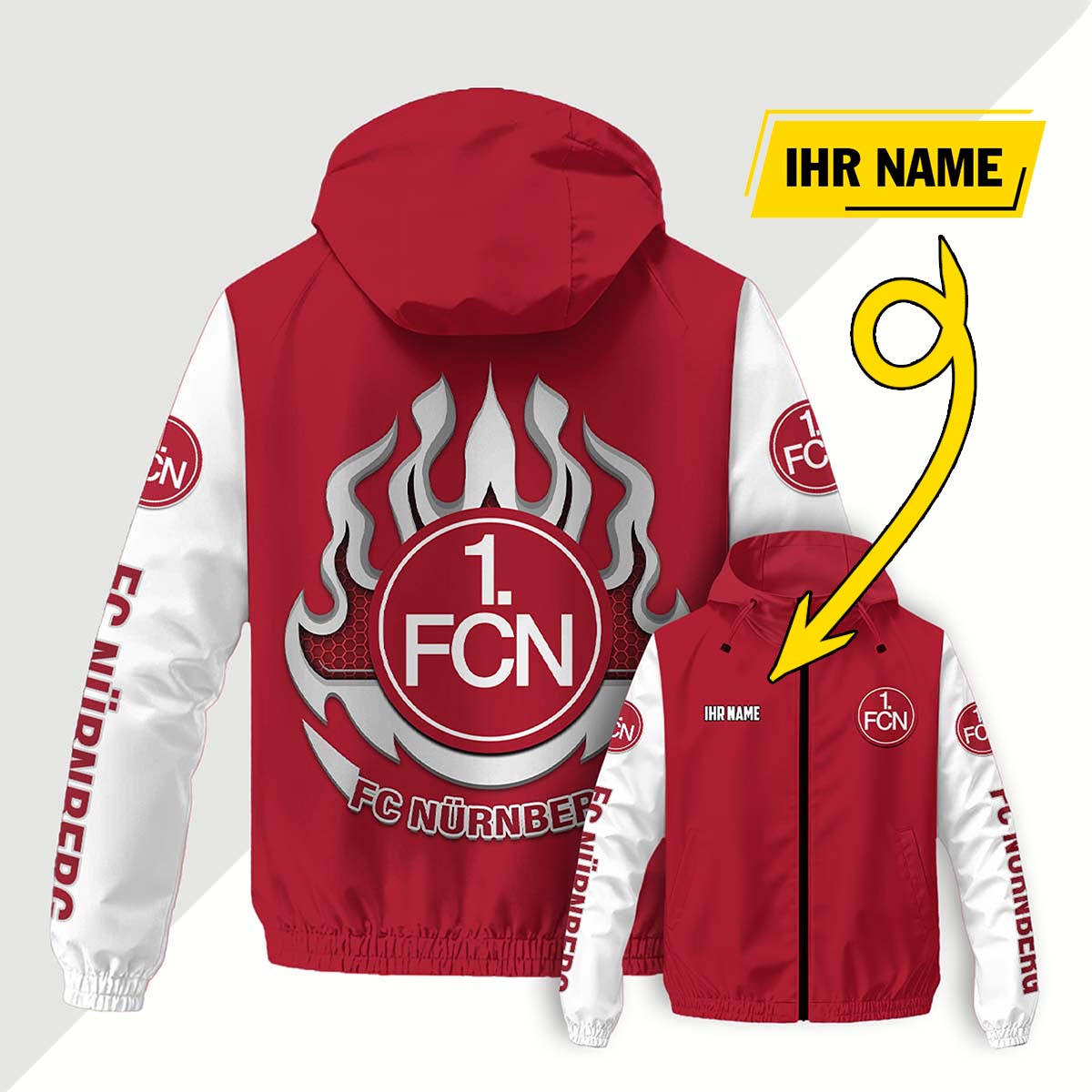 FC Nürnberg Windjacke - FCN Windbreaker – Bild 8