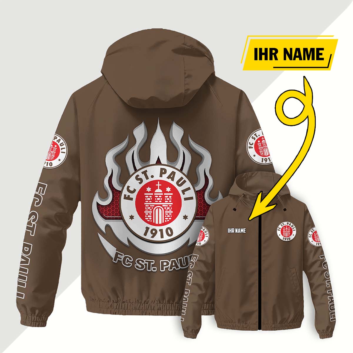 FC St. Pauli Windjacke - STP Windbreaker – Bild 12