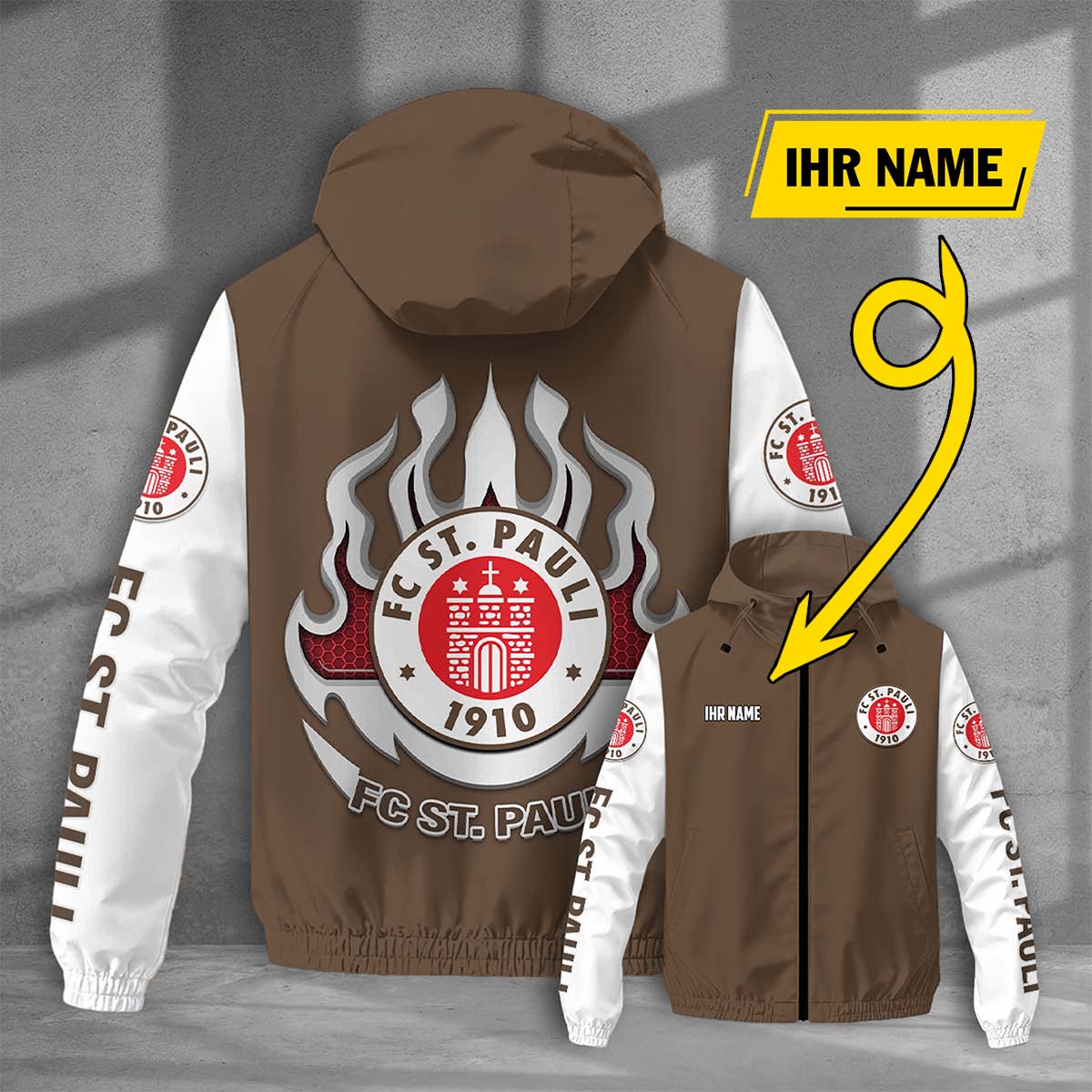 FC St. Pauli Windjacke - STP Windbreaker – Bild 5