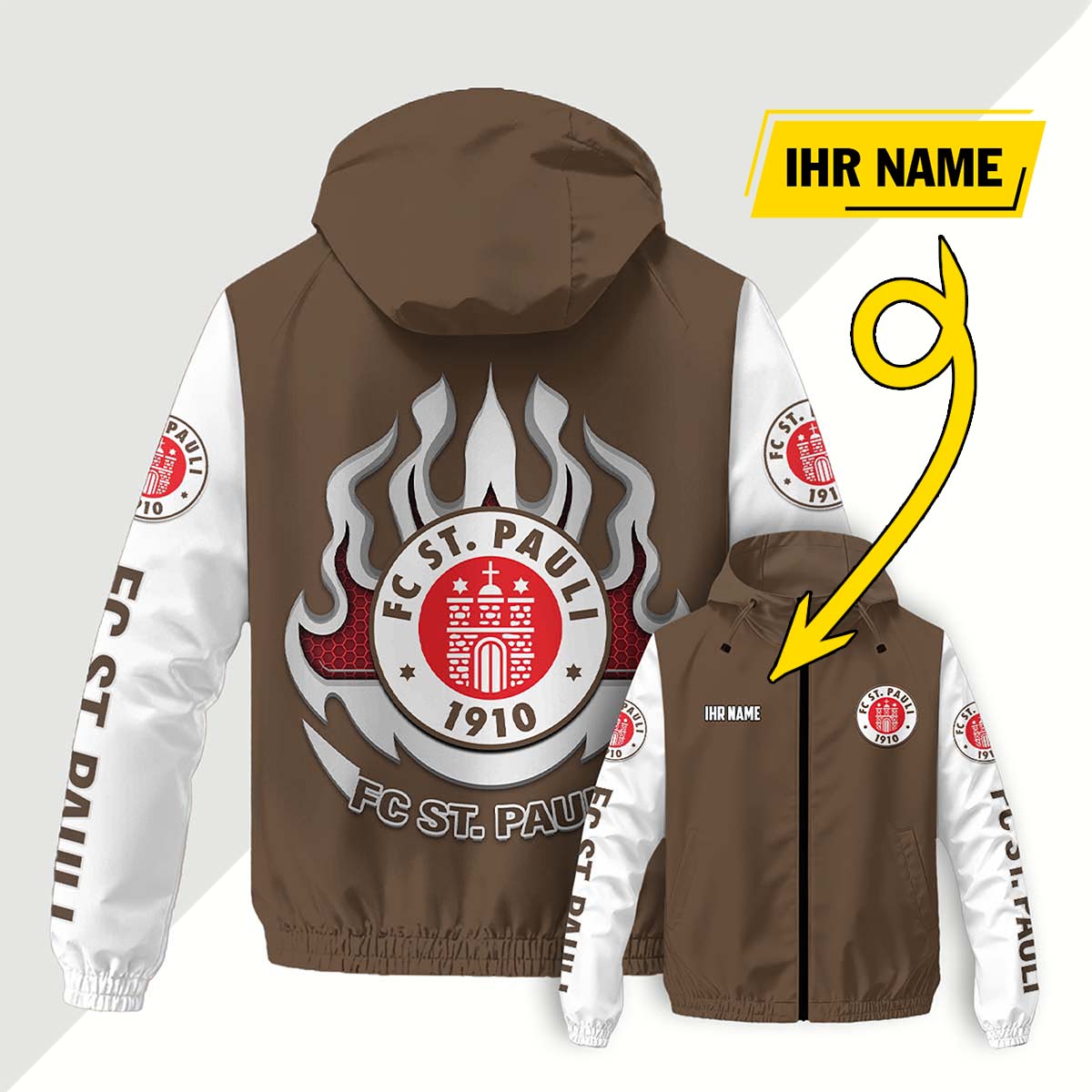 FC St. Pauli Windjacke - STP Windbreaker – Bild 8