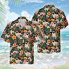 Heilige Birma Katze Hawaiihemd - Lustiges Tropen Blumen Kurzarm Strandhemd für Herren Damen
