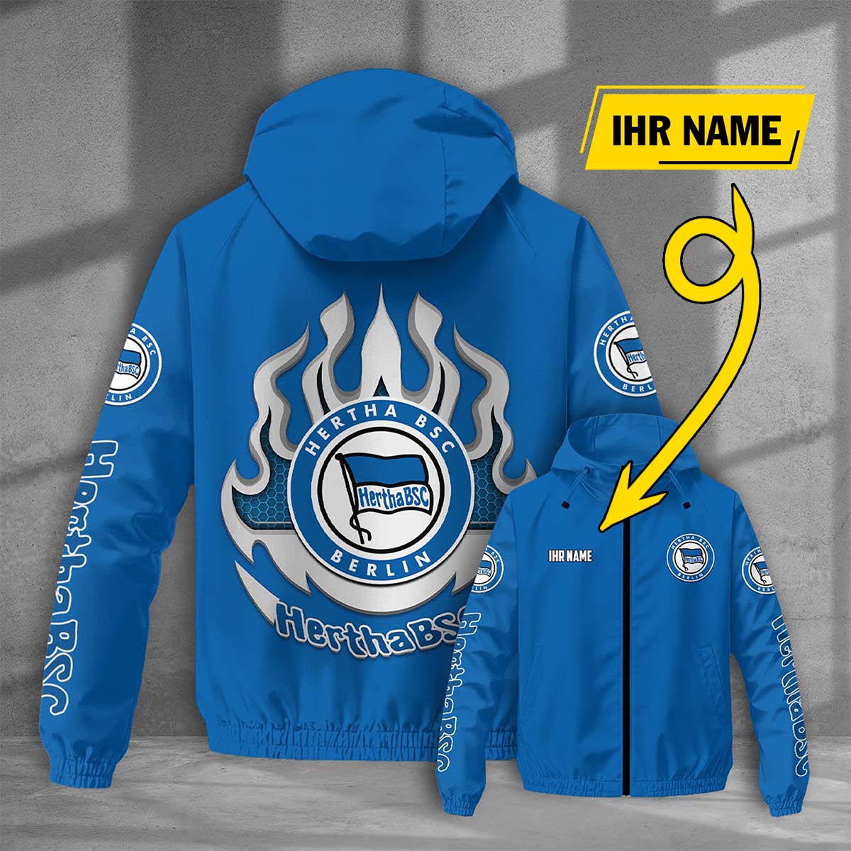 Hertha Berlin Windjacke - BSC Windbreaker – Bild 9