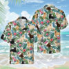 Labrador Retriever Dog Hawaiihemd - Lustiges Tropen Blumen Kurzarm Strandhemd für Herren Damen