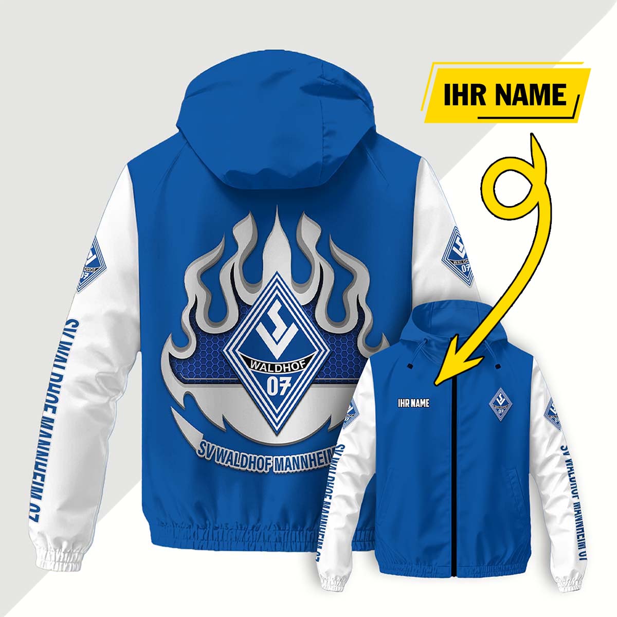 SV Waldhof Mannheim 07 Windjacke - SVW Windbreaker – Bild 8