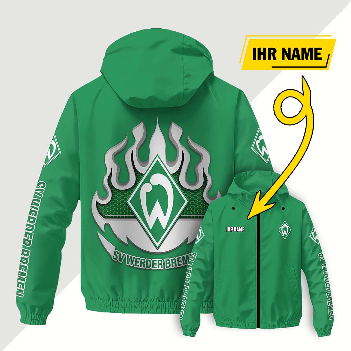 SV Werder Bremen Windjacke - SVW Windbreaker – Bild 12