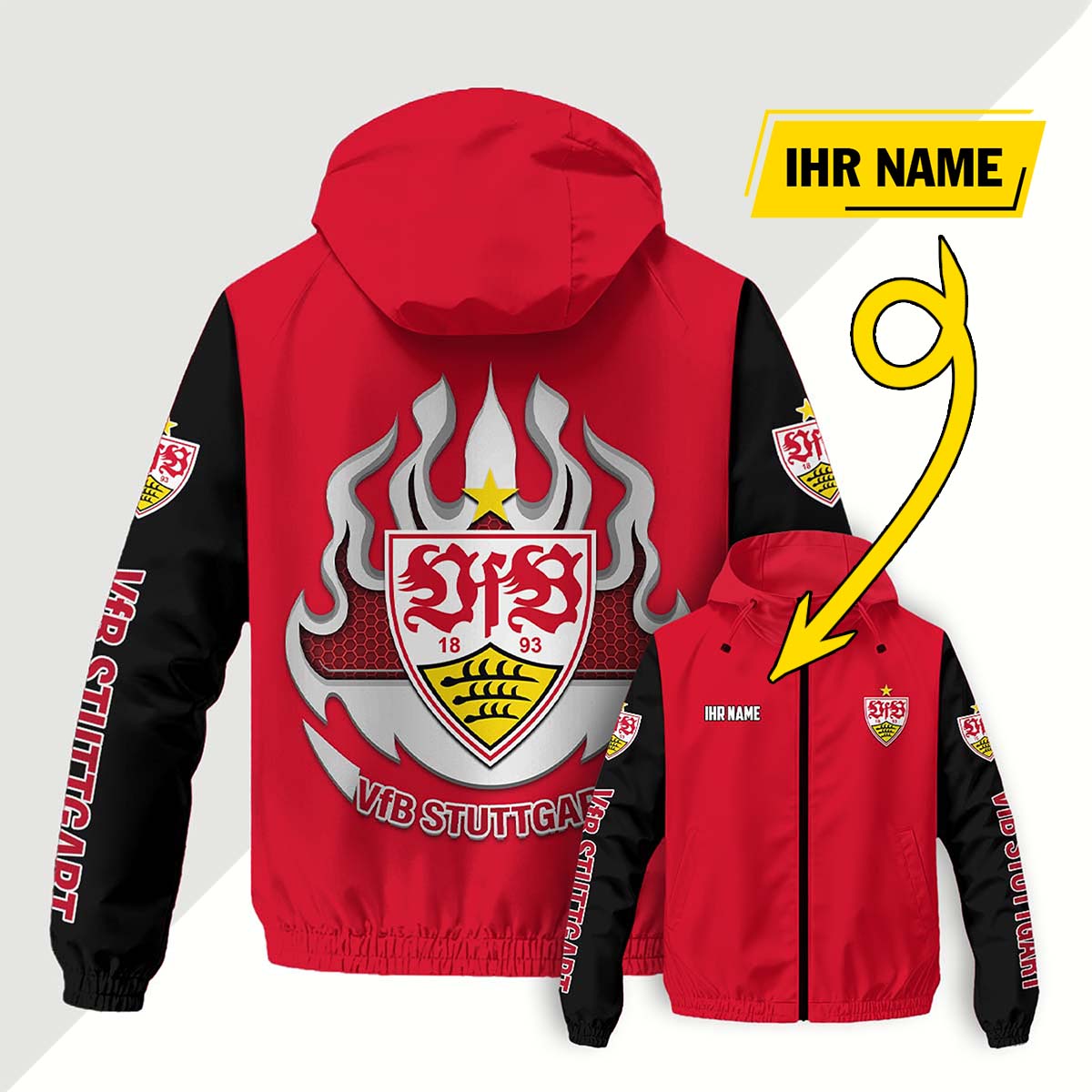 VfB Stuttgart Windjacke - VFB Windbreaker – Bild 4