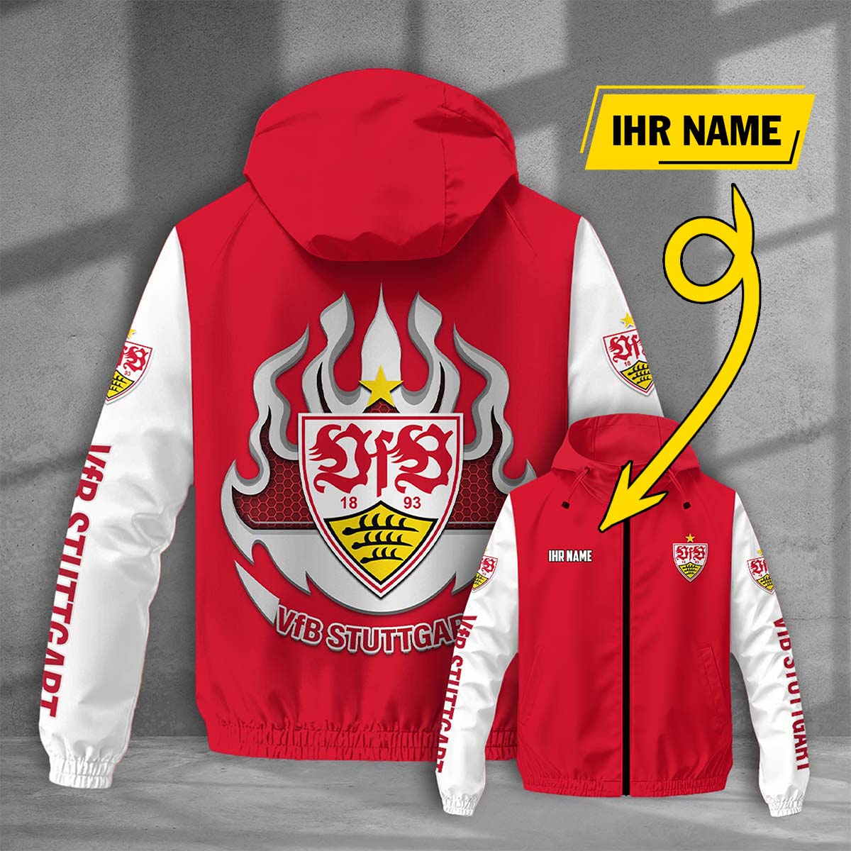VfB Stuttgart Windjacke - VFB Windbreaker – Bild 5