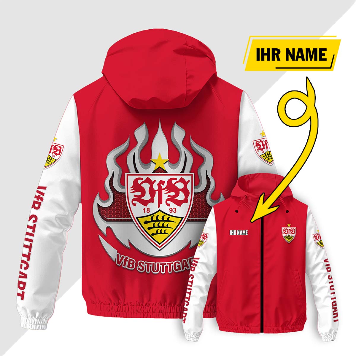 VfB Stuttgart Windjacke - VFB Windbreaker – Bild 8