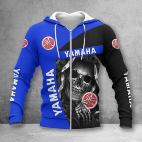 Yamaha Blue Zip Hoodie