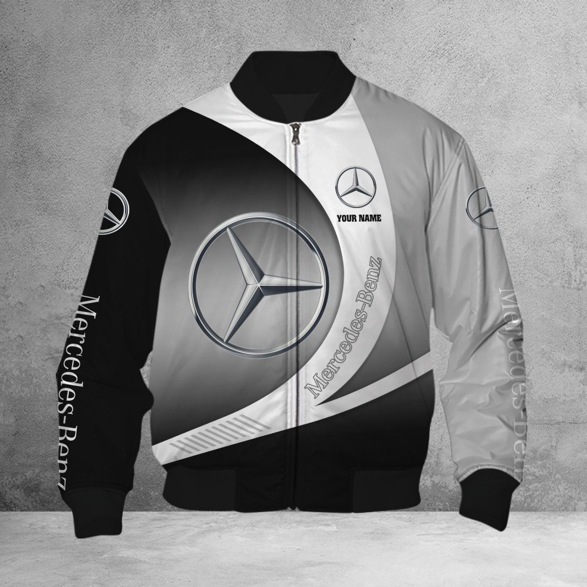 Mercedes-Benz White Bomberjacke