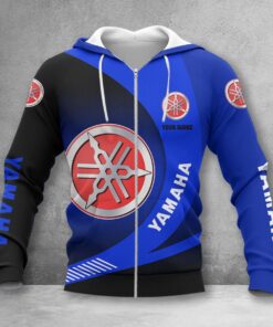Yamaha Blue Zip Hoodie