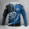 Toyota Blue Zip Hoodie