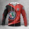 Alfa Romeo Red Zip Hoodie