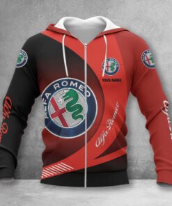 Alfa Romeo Red Zip Hoodie