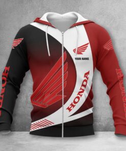 Honda Motorcycle Zip Hoodie