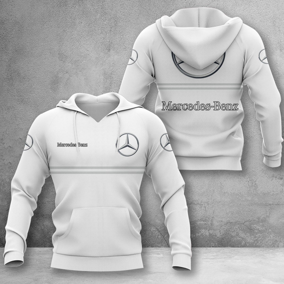 Mercedes-Benz White Hoodie