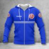 Yamaha Blue Zip Hoodie