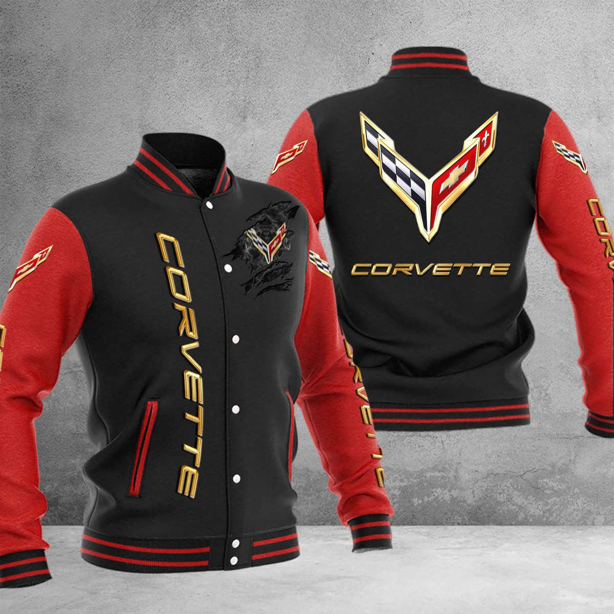 Chevrolet Corvette College Jacke – Bild 3