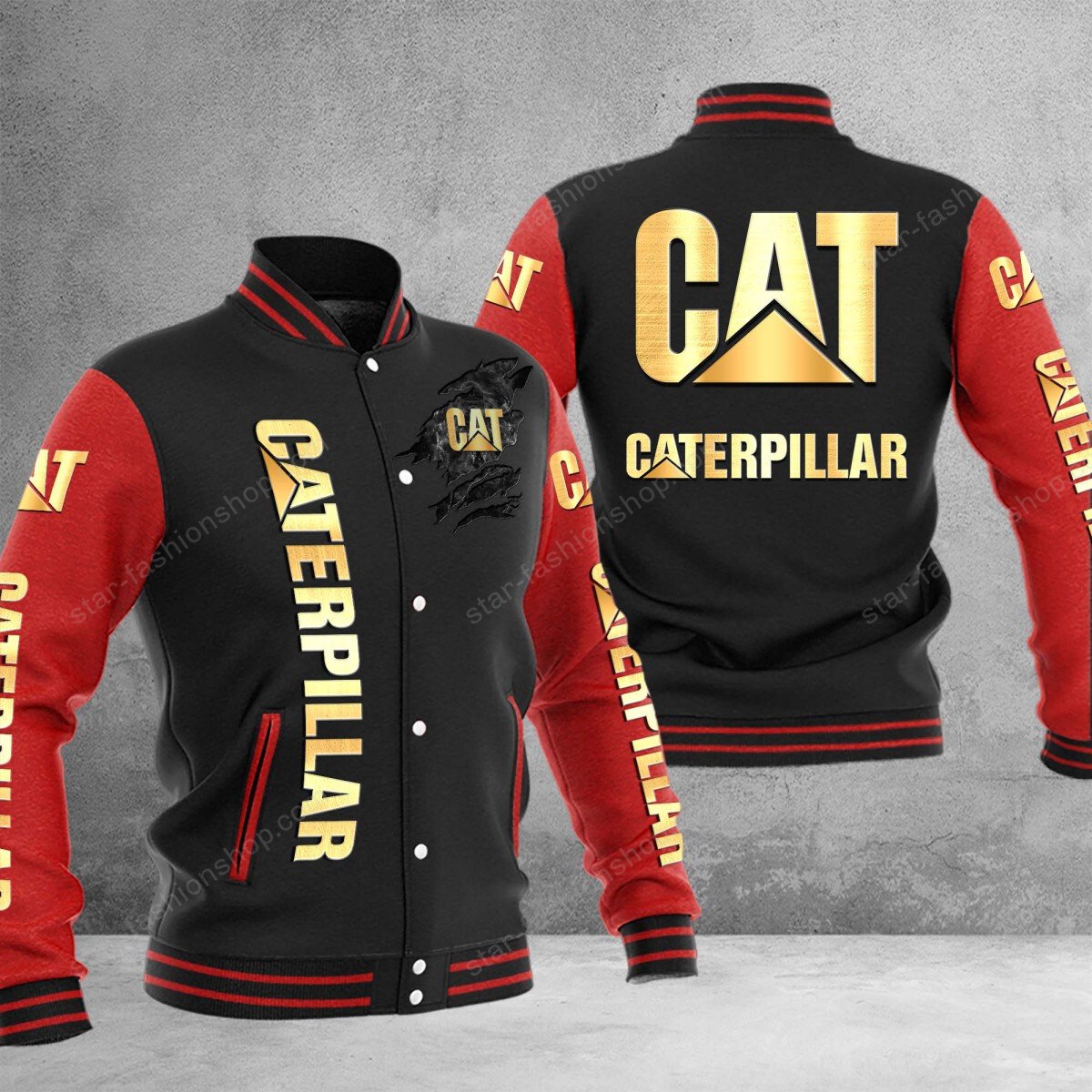 Caterpillar Inc College Jacke – Bild 3