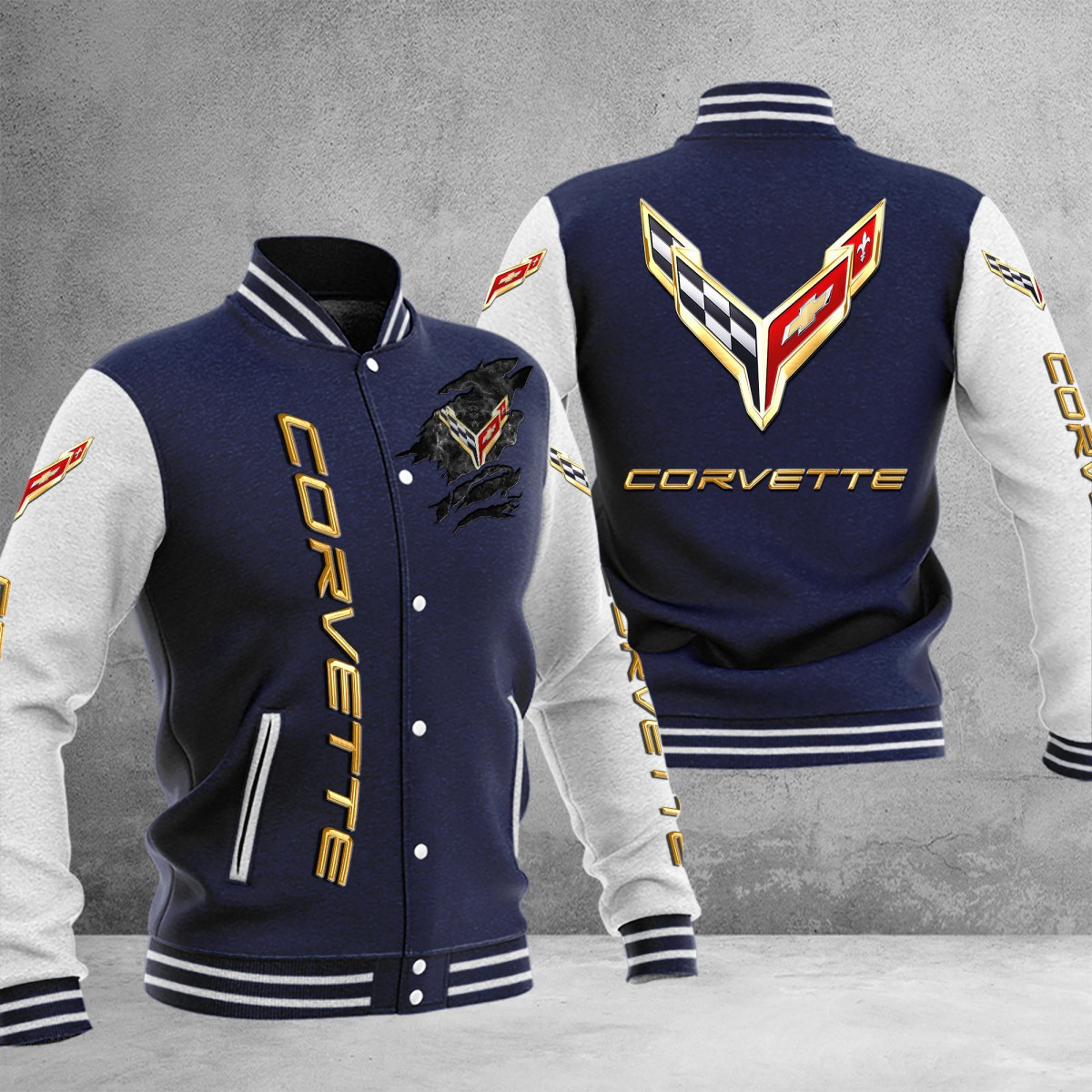 Chevrolet Corvette College Jacke – Bild 3