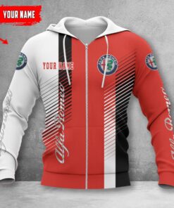 Alfa Romeo Red Zip Hoodie