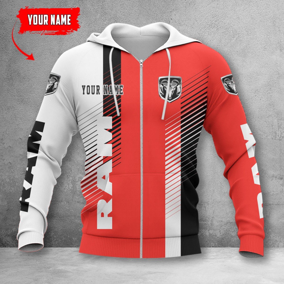 Ram Truck Zip Hoodie