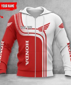 Honda Motorcycle Zip Hoodie