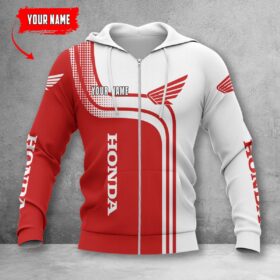 Honda Motorcycle Zip Hoodie