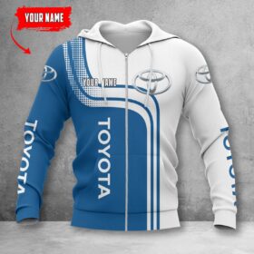 Toyota Blue Zip Hoodie