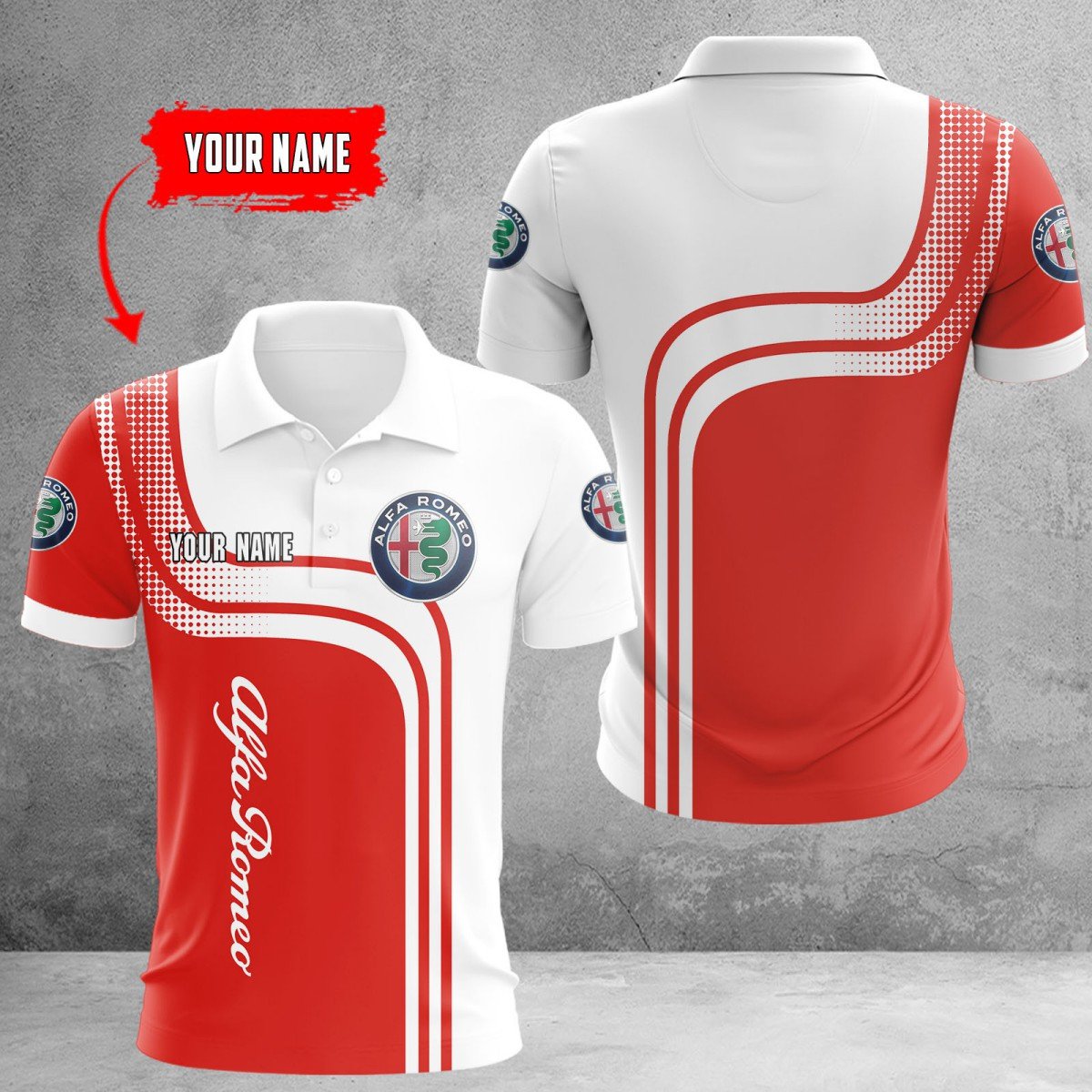 Alfa Romeo Red Poloshirt