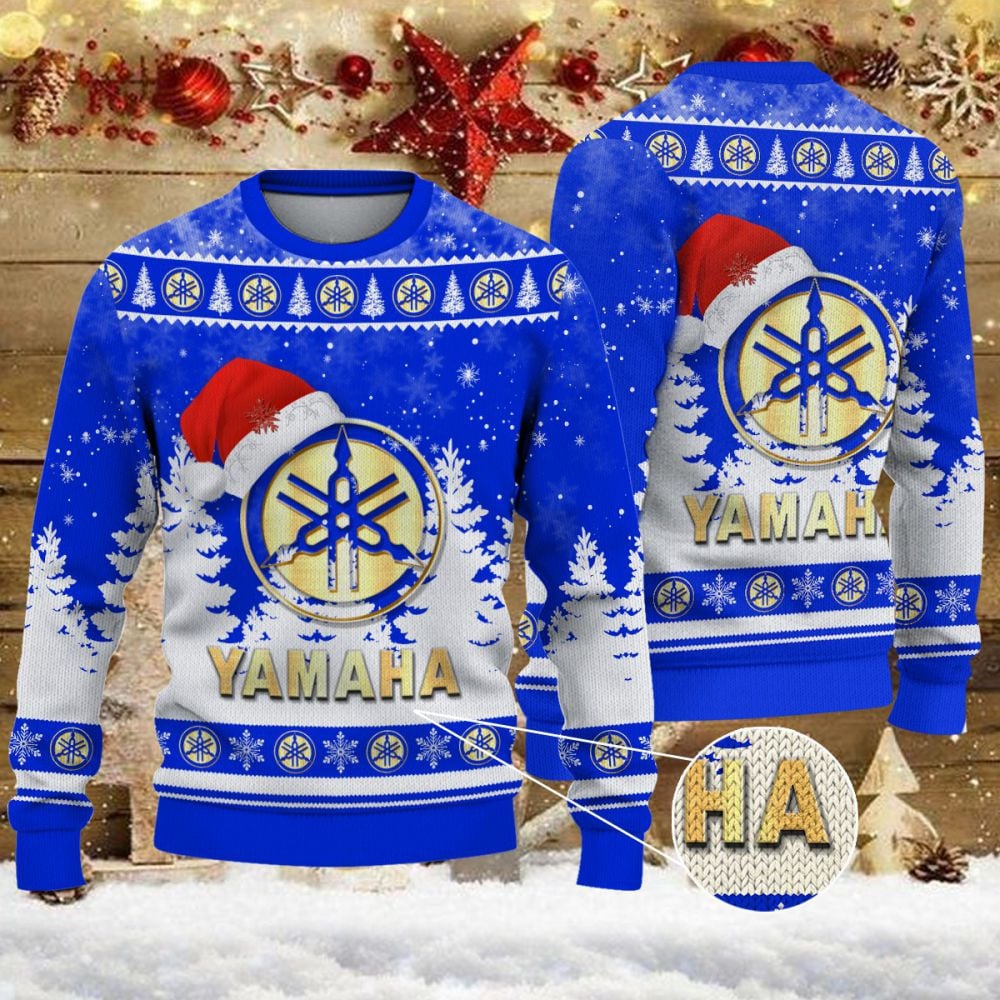 Weihnachtspullover Yamaha Blue - Ugly Christmas Sweater