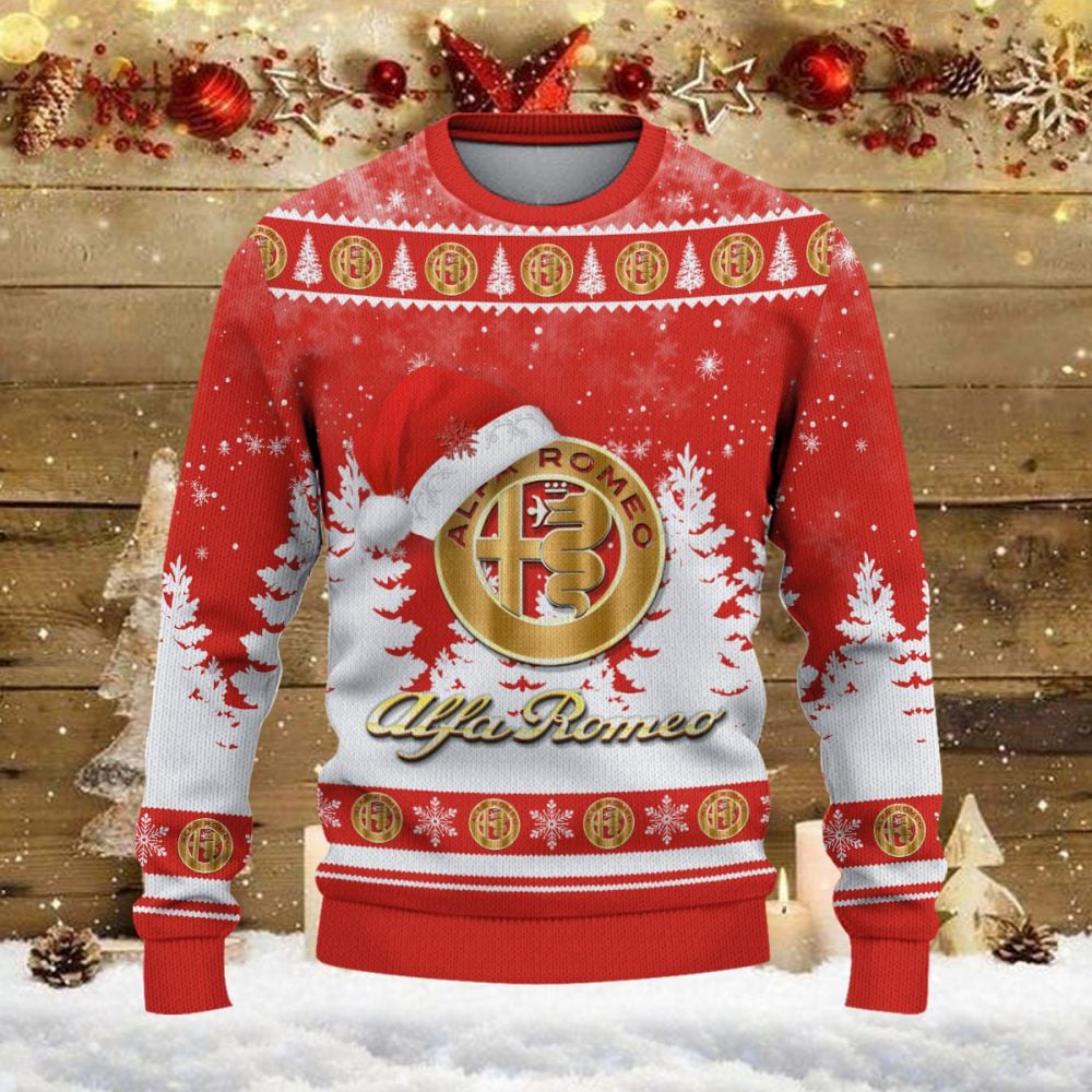 Weihnachtspullover Alfa Romeo Red – Ugly Christmas Sweater – Bild 2