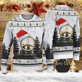 Weihnachtspullover Mercedes-Benz White – Ugly Christmas Sweater