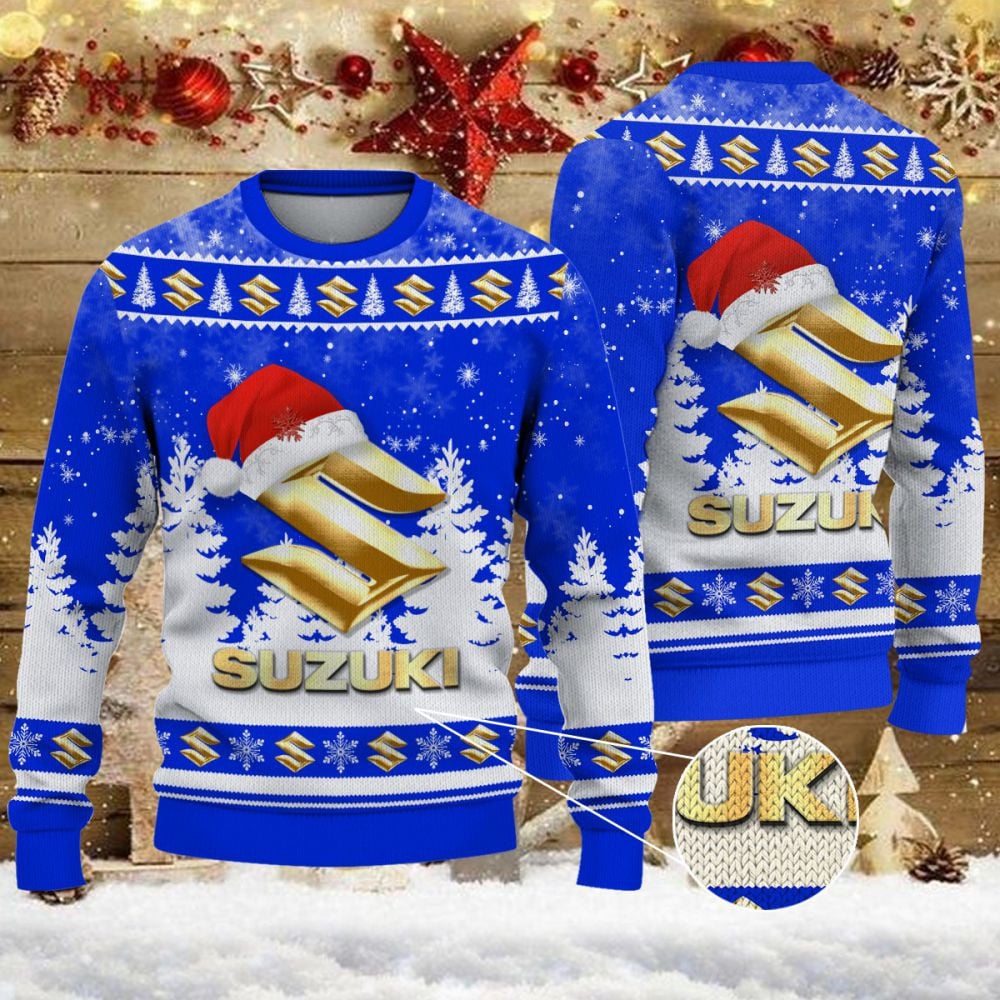Weihnachtspullover Suzuki Blue - Ugly Christmas Sweater