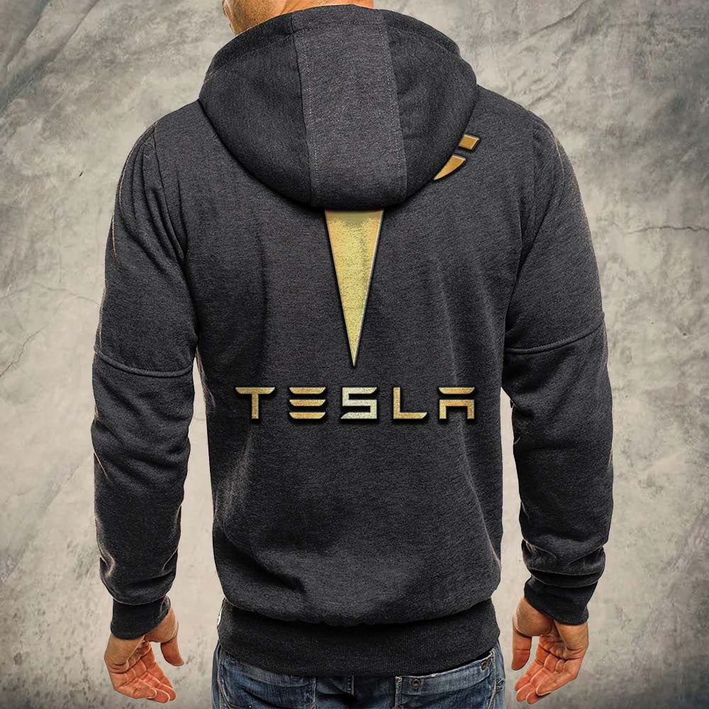 Tesla Kapuzensweatjacke – Bild 4