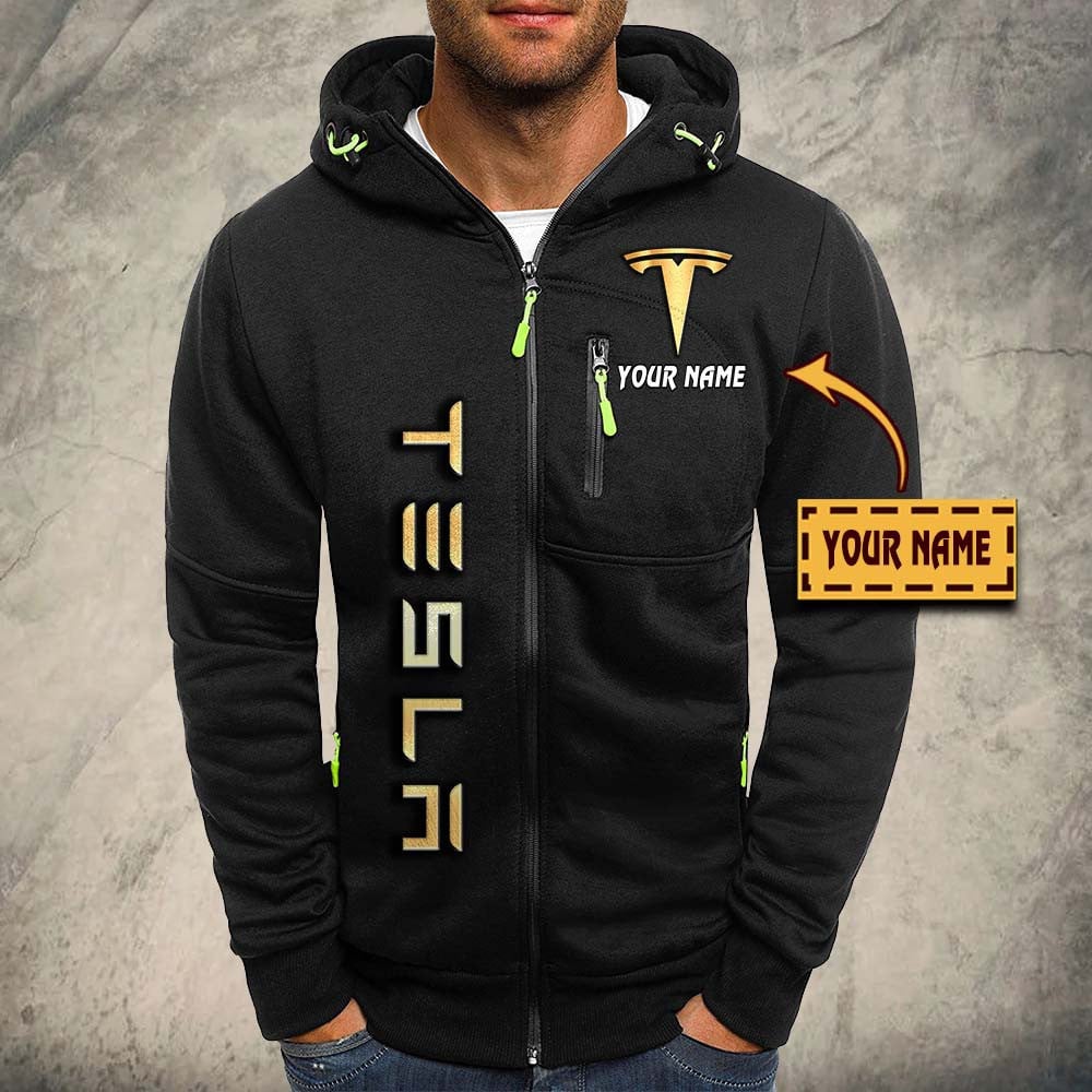 Tesla Kapuzensweatjacke