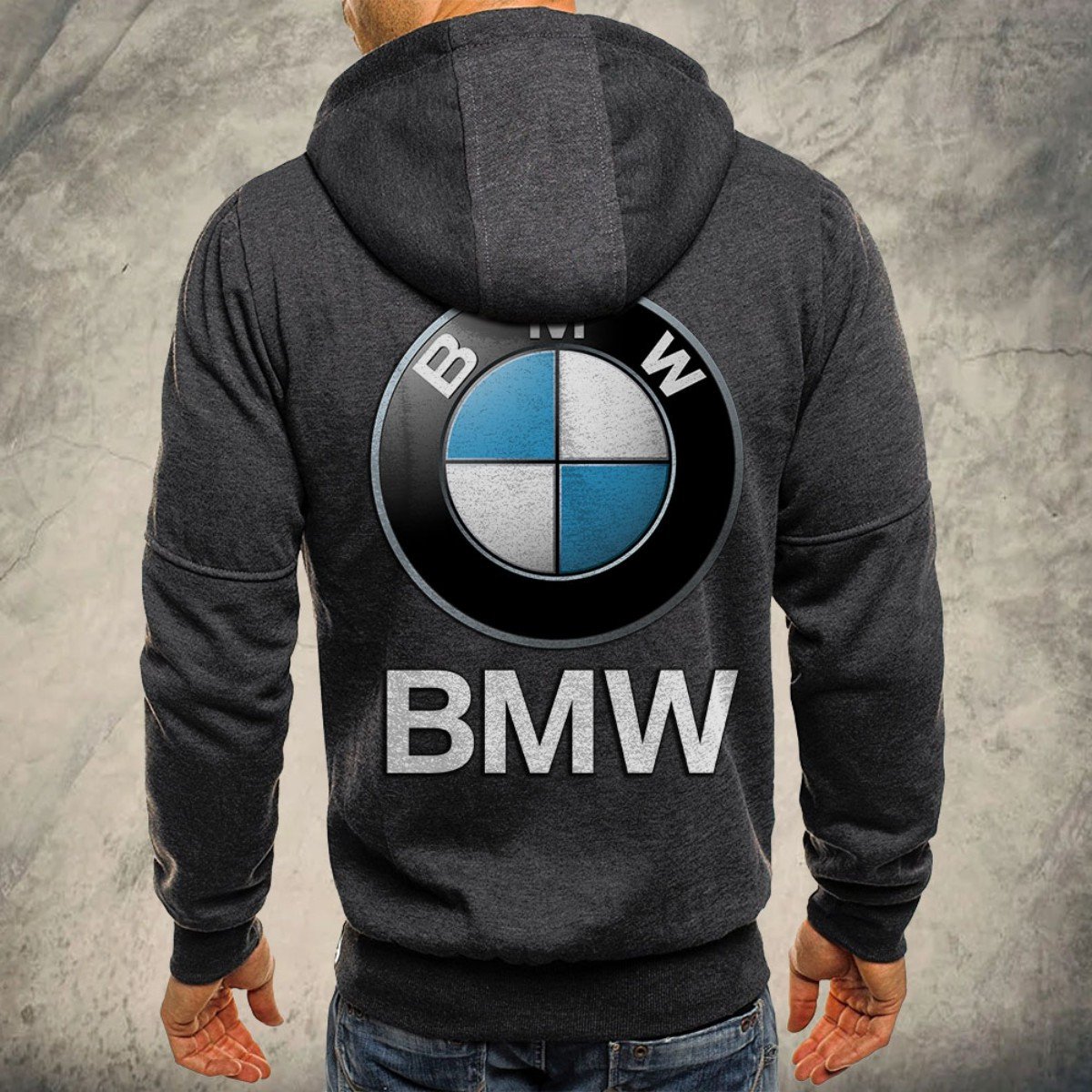 BMW Car Kapuzensweatjacke – Bild 5