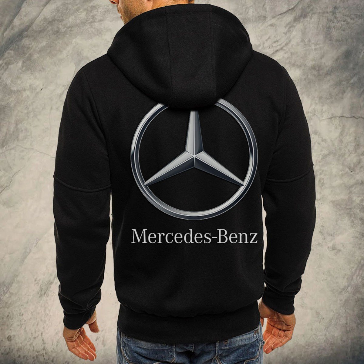 Mercedes-Benz White Kapuzensweatjacke – Bild 3