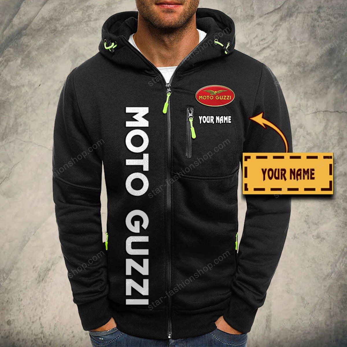 Moto Guzzi Kapuzensweatjacke – Bild 2
