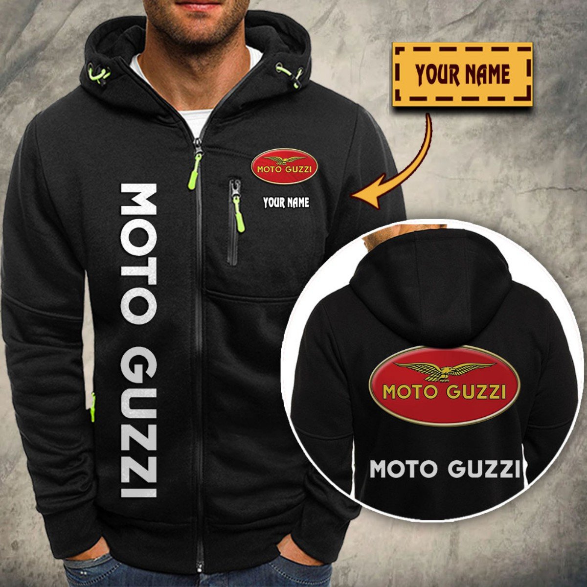 Moto Guzzi Kapuzensweatjacke