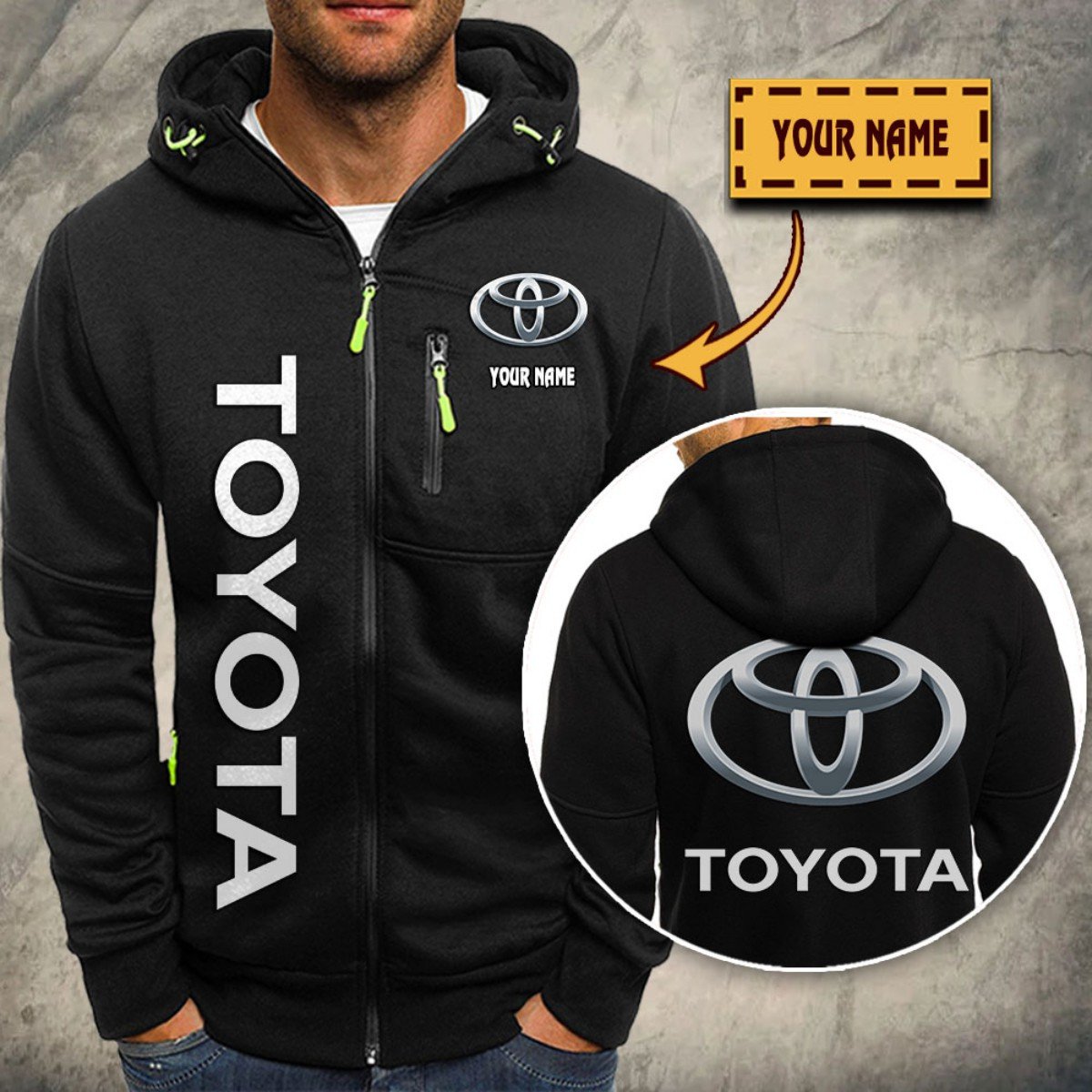 Toyota Blue Kapuzensweatjacke