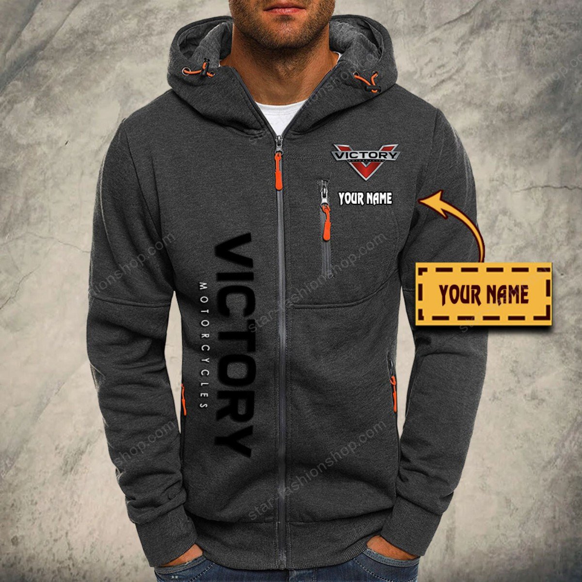 Victory Motorcycles Kapuzensweatjacke – Bild 4