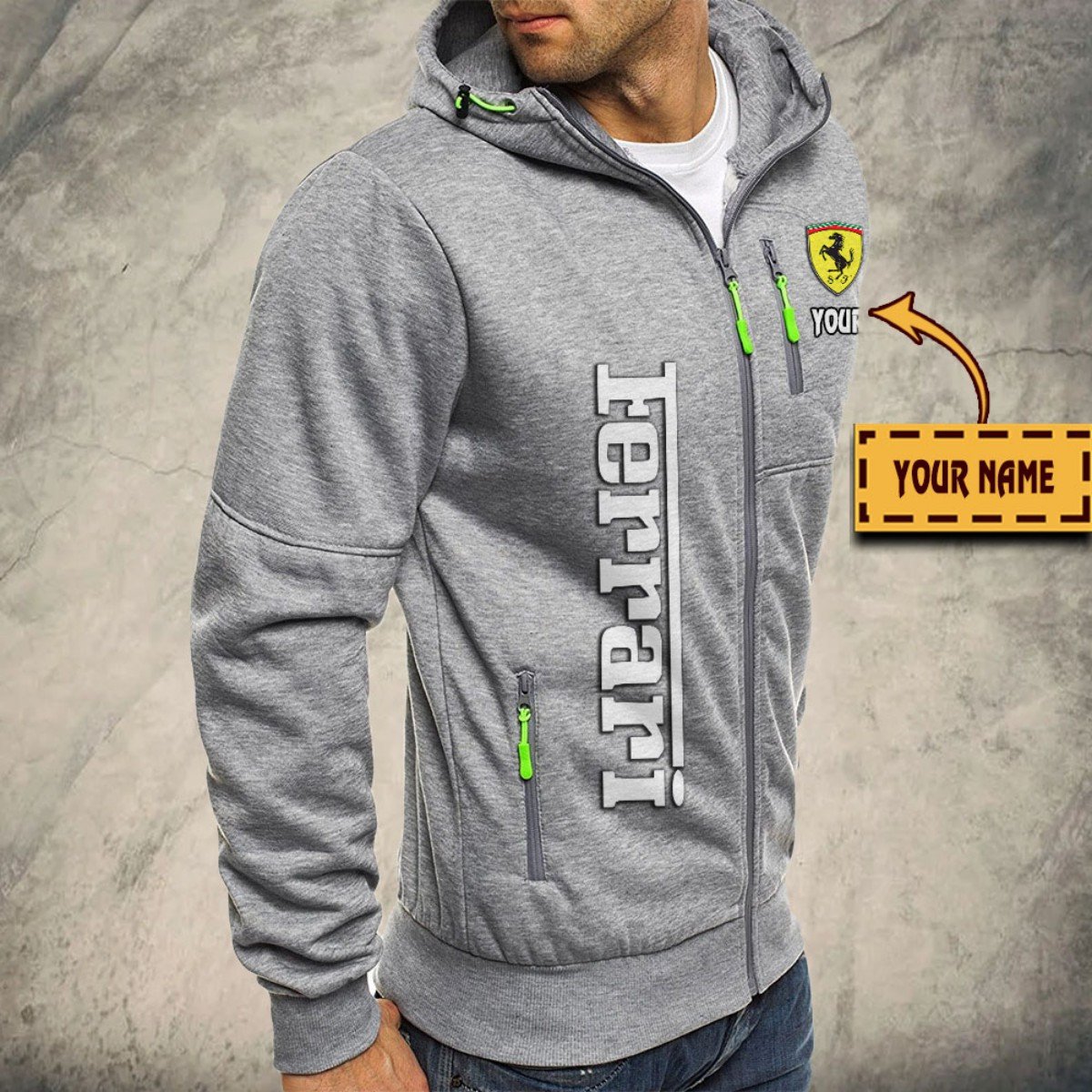 Ferrari Kapuzensweatjacke – Bild 6