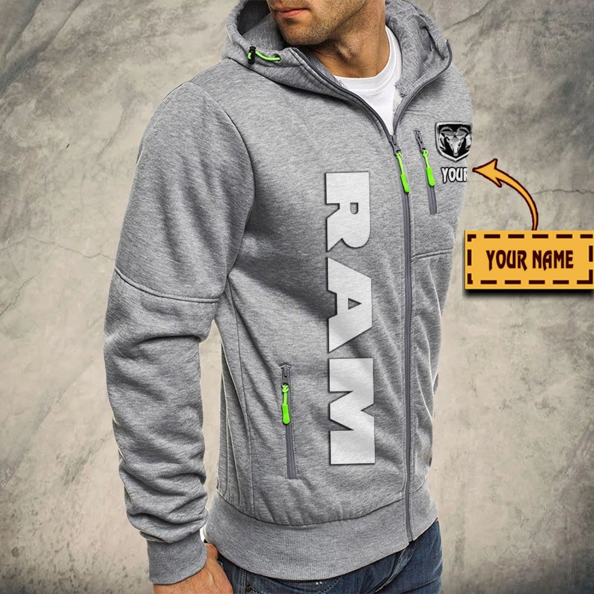 Ram Truck Kapuzensweatjacke – Bild 6